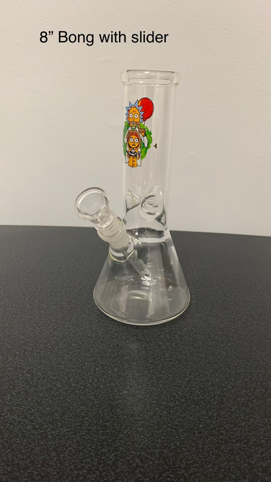 8" Bong with Slider